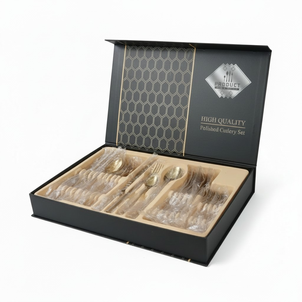 High-Quality Polished Stainless Steel Cutlery Set – Forks, Spoons & Knives