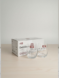Deli Glass Tumbler Set – 6-Piece Clear Drinking Glasses